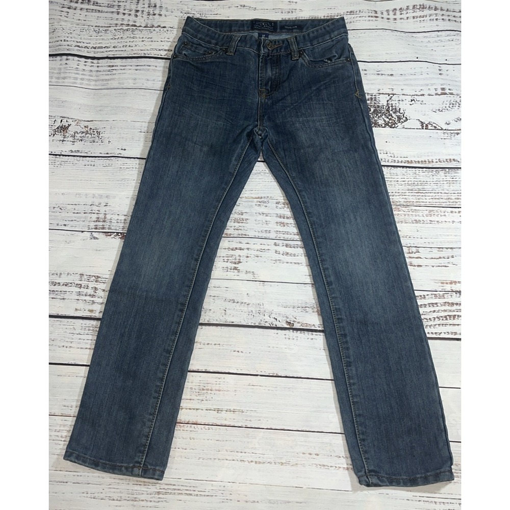 Lucky Brand Blue Jeans Women 10 Slim Leg 5-Pockets Denim Zip Fly Medium Wash
